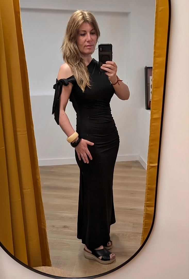 Vestido Largo Asimétrico "Noche Gala"